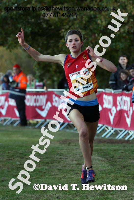 Junior women, 2016 National Cross Cpuntry Relays, Berry Hill Park, Mansfield. Photo: David T. Hewitson/Sports for All Pics